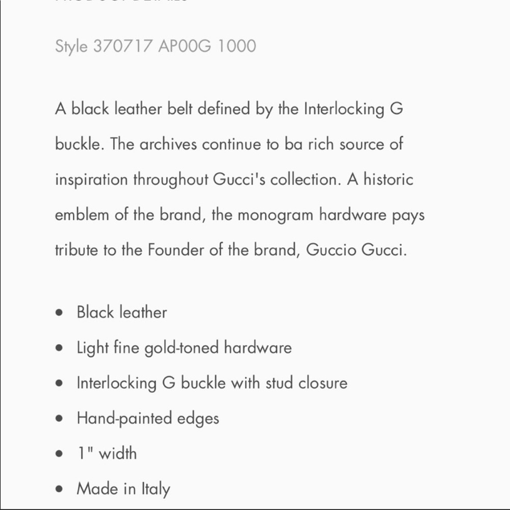 **GUCCI GG BELT** - Picture 12 of 14